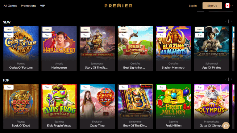Premier Casino Screenshot 2