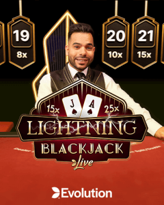 Lightning Blackjack side logo review