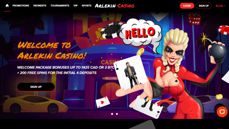 Arlekin Casino Screenshot 1