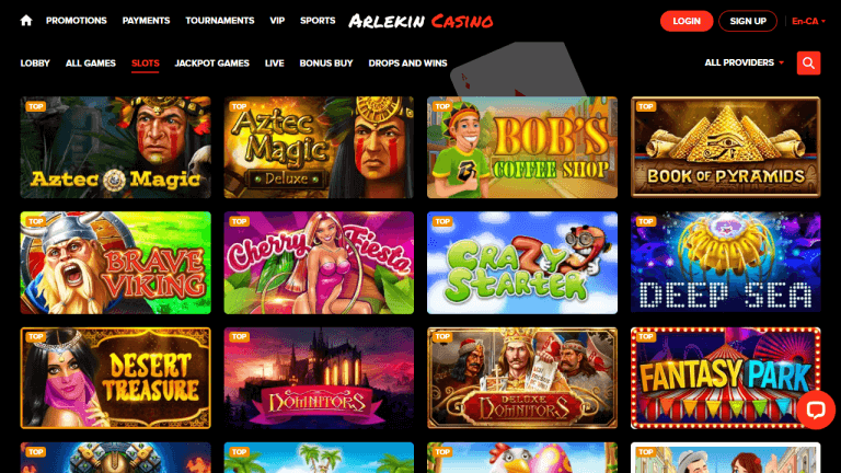 Arlekin Casino Screenshot 2