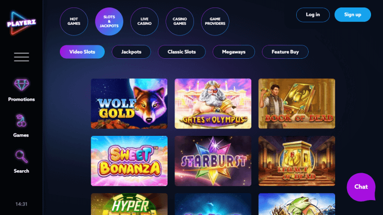 Playerz Casino Screenshot 2